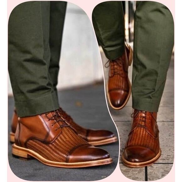 GINANNI Mens 12 Mount Solaro Italian Calf Leather Chukka Boot NWB 40% OFF $365 - Picture 8 of 11